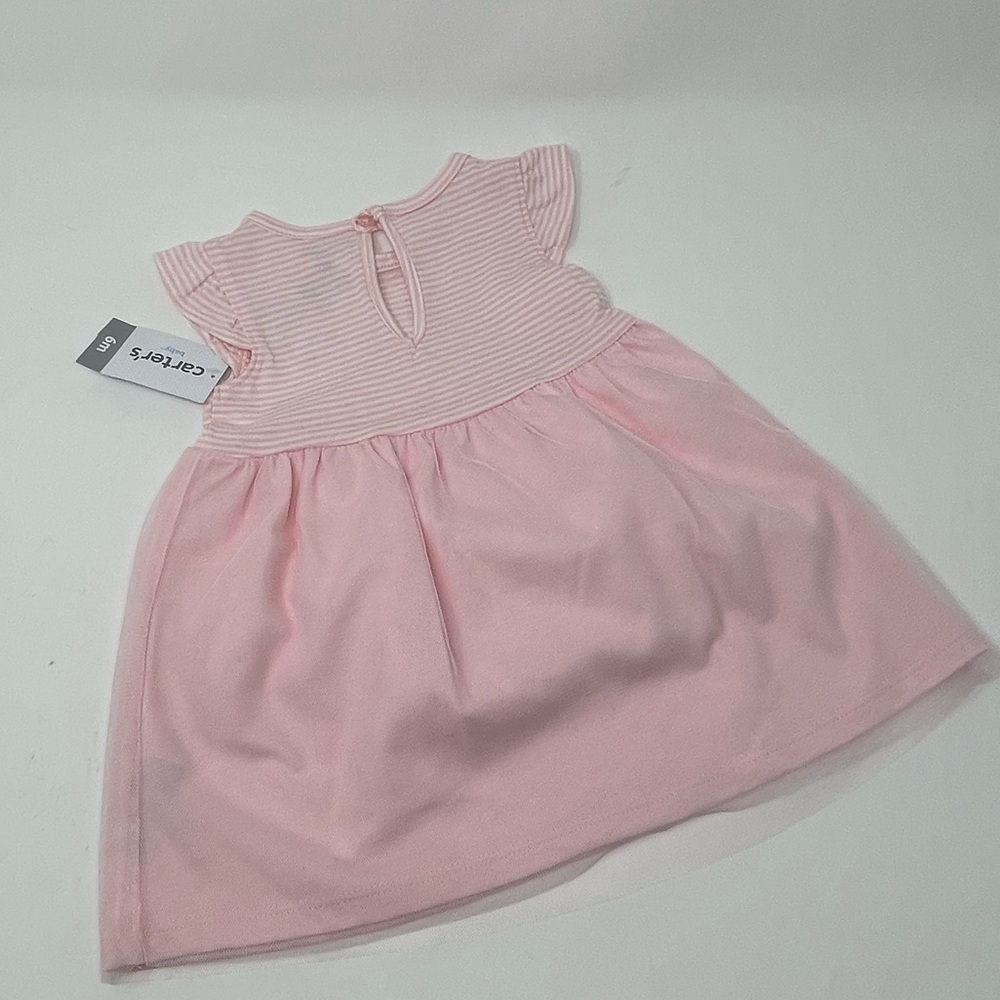 CARTERS AND ABSORBA PINK AND WHITE DRESSES AND TOP 6 MONTH SUMMER BABY GIRL - Picture 12 of 14